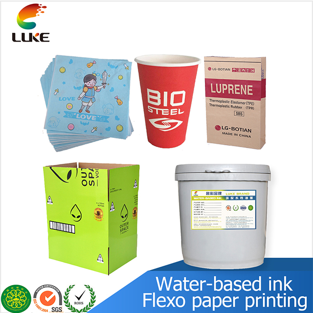 Paper flexo water-based ink