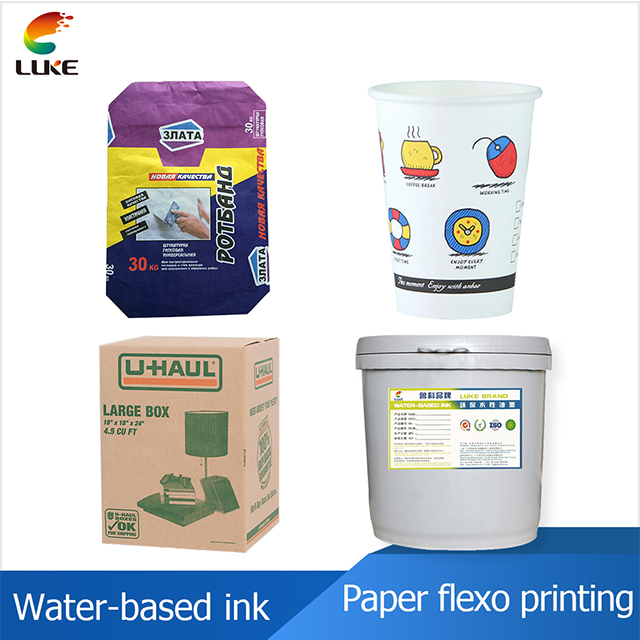 Paper flexo water-based ink